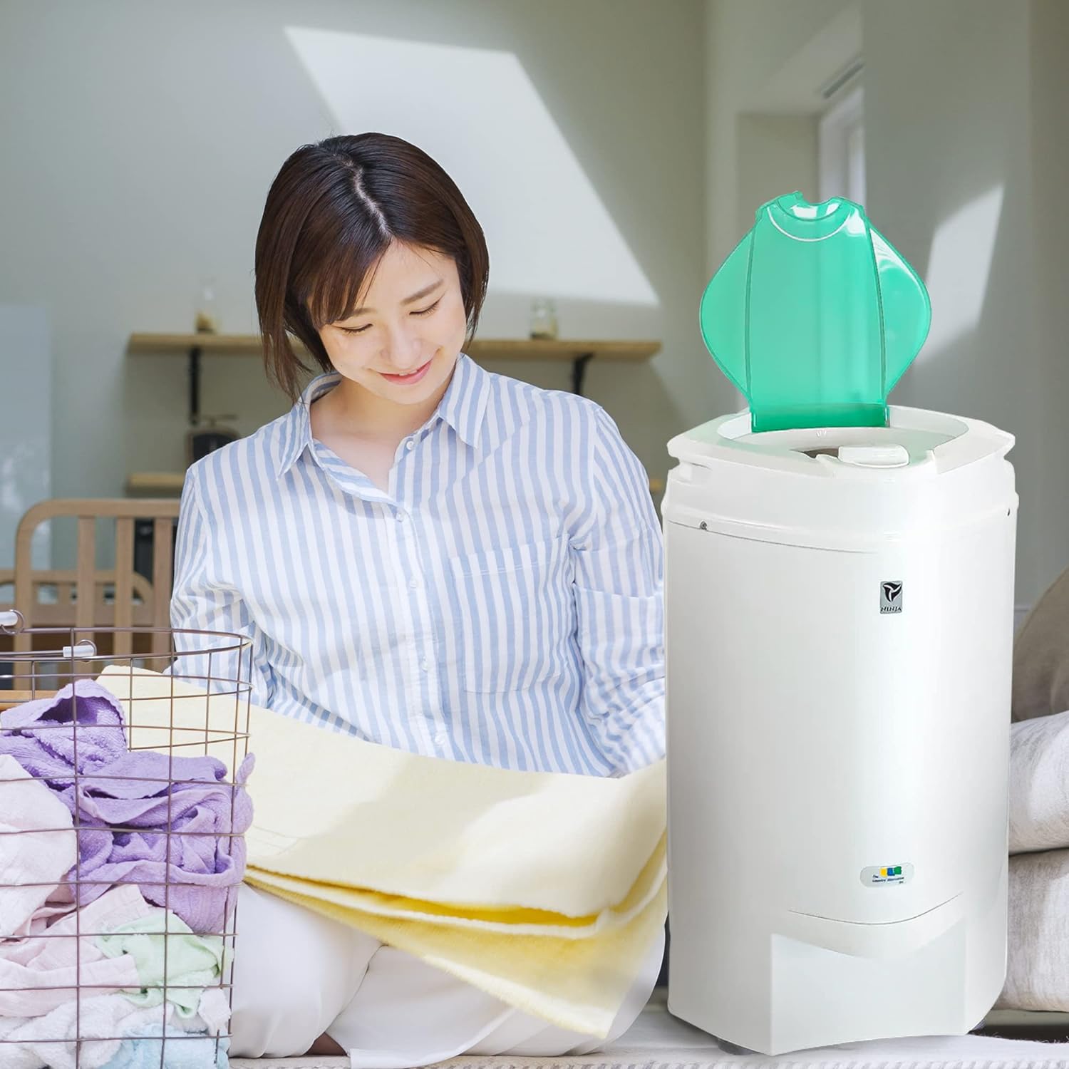The Laundry Alternative Ninja 3200 RPM Portable Centrifugal Spin Dryer with High Tech Suspension System (Emerald)